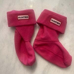 Hunter pink socks size small